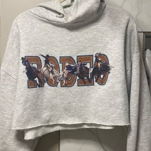Rodeo Graphic Cropped Hoodie Size 2xl